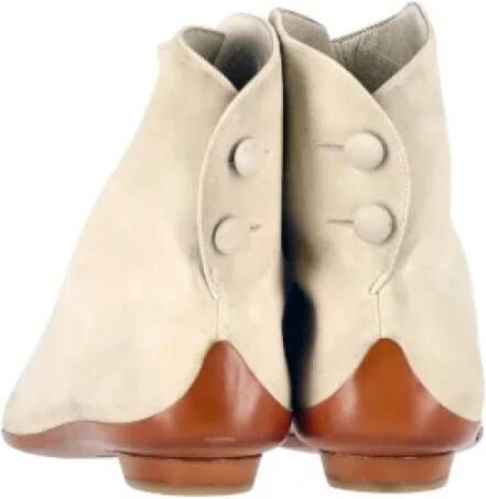Salvatore Ferragamo Pre-owned Suede boots Beige Dames