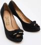 Salvatore Ferragamo Pre-owned Suede heels Black Dames - Thumbnail 4