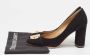 Salvatore Ferragamo Pre-owned Suede heels Black Dames - Thumbnail 9