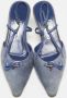 Salvatore Ferragamo Pre-owned Suede heels Blue Dames - Thumbnail 3