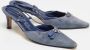 Salvatore Ferragamo Pre-owned Suede heels Blue Dames - Thumbnail 4