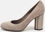Salvatore Ferragamo Pre-owned Suede heels Gray Dames - Thumbnail 2