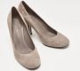 Salvatore Ferragamo Pre-owned Suede heels Gray Dames - Thumbnail 4