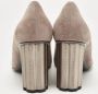Salvatore Ferragamo Pre-owned Suede heels Gray Dames - Thumbnail 5