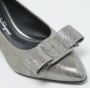 Salvatore Ferragamo Pre-owned Suede heels Gray Dames - Thumbnail 7