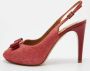 Salvatore Ferragamo Pre-owned Suede heels Orange Dames - Thumbnail 2