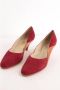 Salvatore Ferragamo Pre-owned Suede heels Red Dames - Thumbnail 4