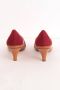 Salvatore Ferragamo Pre-owned Suede heels Red Dames - Thumbnail 5
