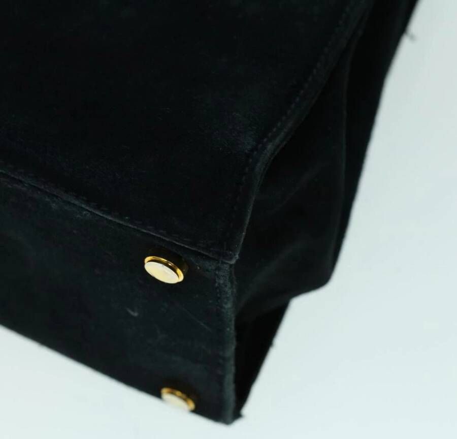 Salvatore Ferragamo Pre-owned Tweedehands Boog Bovenhandvat Suède Handtas