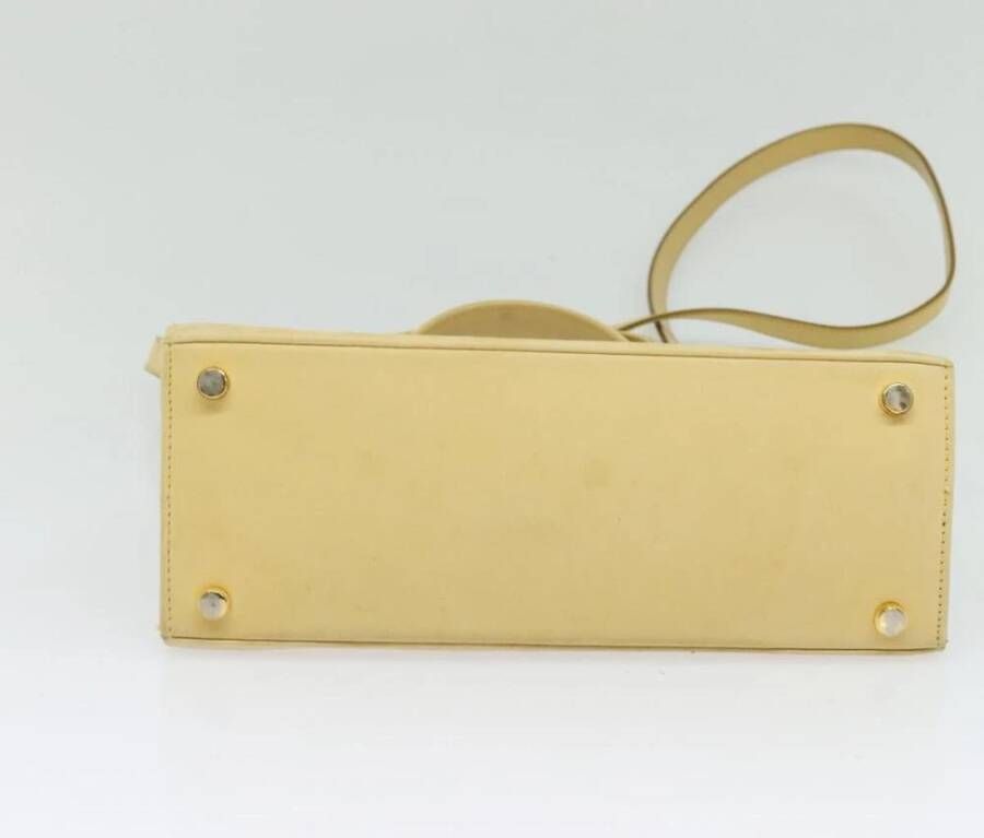Salvatore Ferragamo Pre-owned Tweedehands Boog Top Handvat Tas