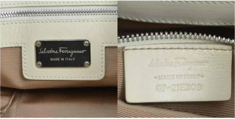 Salvatore Ferragamo Pre-owned Tweedehands Boog Tote Tas 21G508