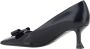 Salvatore Ferragamo Zwarte Leren Pumps met Strikdetail Black Dames - Thumbnail 4