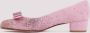 Salvatore Ferragamo Roze & Paarse Ballerina's met kristalversiering Pink Dames - Thumbnail 2
