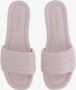 Salvatore Ferragamo Sandalen Leather Sandals With Logo in roze - Thumbnail 3