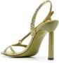 Salvatore Ferragamo Groene Gancini Rhinestone Sandalen Groen Dames - Thumbnail 3