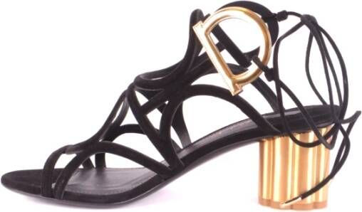 Salvatore Ferragamo Hoge Hak Sandalen Zwart Dames