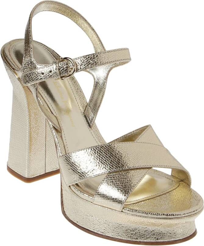 Salvatore Ferragamo Sonya Hoge Hak Sandalen Grijs Dames