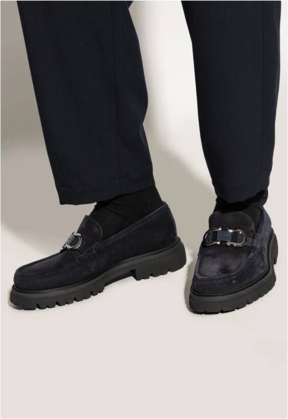Salvatore Ferragamo Schoenen Cocoon type loafers Blue Heren