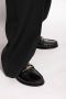 Salvatore Ferragamo Metalen Gesp Leren Loafers met Blokhak Black Dames - Thumbnail 7