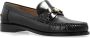 Salvatore Ferragamo Metalen Gesp Leren Loafers met Blokhak Black Dames - Thumbnail 9
