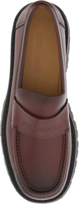 Salvatore Ferragamo Shoes Red Heren