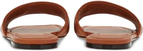 Salvatore Ferragamo Sliders Brown Dames