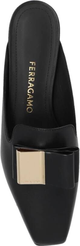 Salvatore Ferragamo Slippers Lea Black Dames