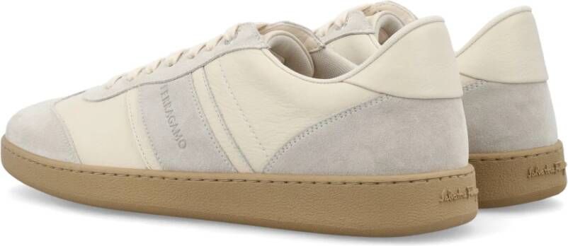Salvatore Ferragamo Mascarpone-bone Sneakers Aw23 Beige Heren