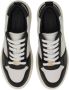 Salvatore Ferragamo Tweekleurige leren sneakers met logo White Heren - Thumbnail 14