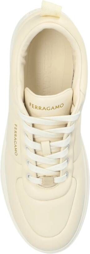 Salvatore Ferragamo Sneakers Caro Man Beige Heren