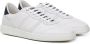 Salvatore Ferragamo Gehamerde leren sneakers met nubuck inzetstukken White Heren - Thumbnail 11