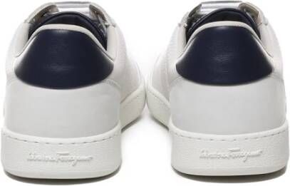 Salvatore Ferragamo Sneakers van kalfsleer White Heren