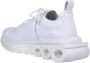 Salvatore Ferragamo Witte technische gebreide sneakers met suède en nubuck details White Dames - Thumbnail 2