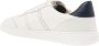 Salvatore Ferragamo Gehamerde leren sneakers met nubuck inzetstukken White Heren - Thumbnail 5