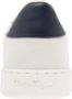 Salvatore Ferragamo Gehamerde leren sneakers met nubuck inzetstukken White Heren - Thumbnail 6