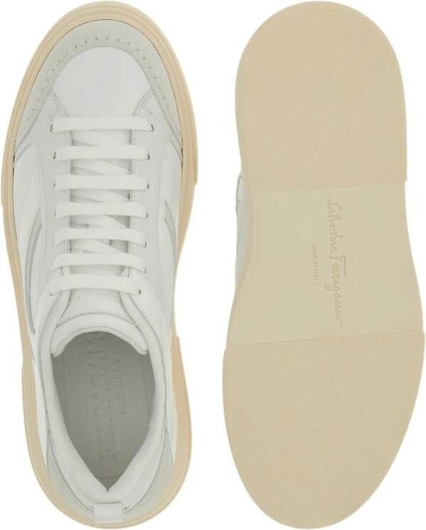 Salvatore Ferragamo Sneakers Wit Heren