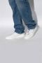 Salvatore Ferragamo Gehamerde leren sneakers met nubuck inzetstukken White Heren - Thumbnail 7