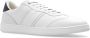Salvatore Ferragamo Gehamerde leren sneakers met nubuck inzetstukken White Heren - Thumbnail 9