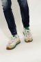 Salvatore Ferragamo Witte crème en groene sneakers White Heren - Thumbnail 2
