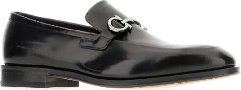 Salvatore Ferragamo Stijlvolle Loafers voor Mannen Black Heren