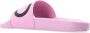 Salvatore Ferragamo Groovy Rubberen Slippers met Logo Print Roze Dames - Thumbnail 5