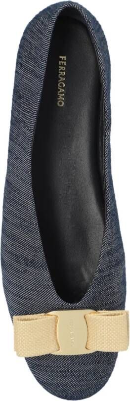 Salvatore Ferragamo Vanna Ballet Flats Blue Dames