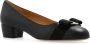 Salvatore Ferragamo Zwarte Leren Strik Detail Hak Pumps Black Dames - Thumbnail 4