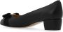 Salvatore Ferragamo Zwarte Leren Strik Detail Hak Pumps Black Dames - Thumbnail 5