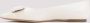 Salvatore Ferragamo Witte Lamsleren Ballerina Schoenen Beige Dames - Thumbnail 2