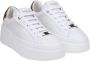 Salvatore Ferragamo Witte Leren Sneakers met Aangepaste Gesp White Dames - Thumbnail 6