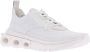 Salvatore Ferragamo Witte Nylon Sneakers met Gancini Zool White Heren - Thumbnail 2