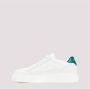 Salvatore Ferragamo Lage leren sneakers met suède inzetstukken White Heren - Thumbnail 3