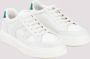 Salvatore Ferragamo Lage leren sneakers met suède inzetstukken White Heren - Thumbnail 4