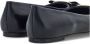 Salvatore Ferragamo Elegante Monogram Strik Ballerina Flats Black Dames - Thumbnail 10